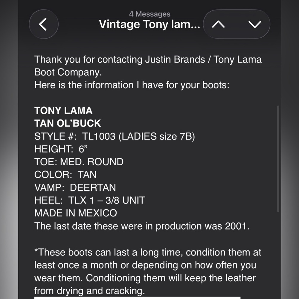Western Tony Lama Tan Ol’ Buck Lace Up Tan Leather Ankle Boots Kiltie fringe ‘01 - Picture 15 of 16
